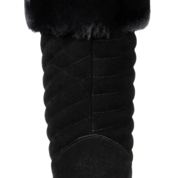 NIB Slip Resistant Quilted Insulated Nova Round Toe Platform Boots - Picture 2 of 2